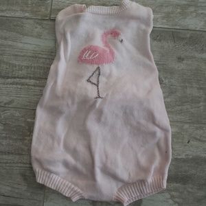 Adorable flamingo romper